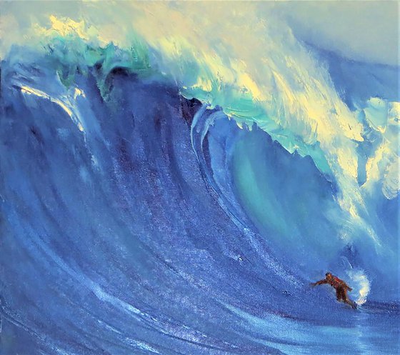 Big wave.Surfing