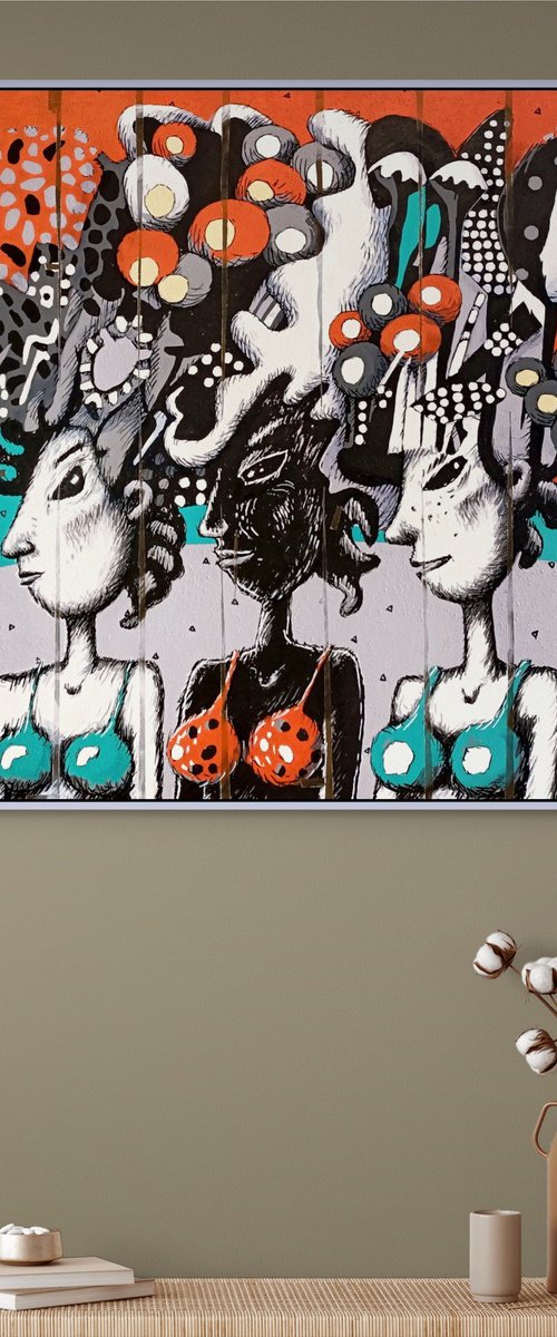 Three Girls from Ipanema by Evgen Semenyuk