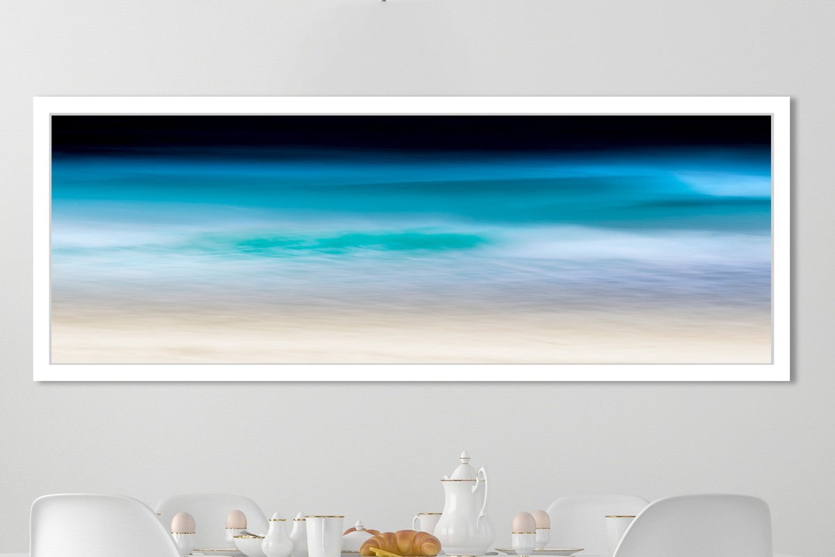 Impressionistic Photograph , Atlantic Poem By Lynne Douglas, 76 X 30, Artwork For Sale On Artfinder
