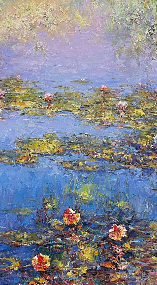 Lily Pond Reflection by D Sterling