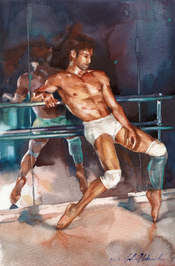 Portrait of James B Whiteside ballet dancer