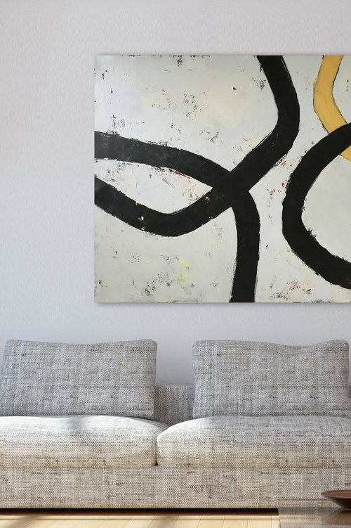 Connected - Large abstract artwork by Nick Molloy