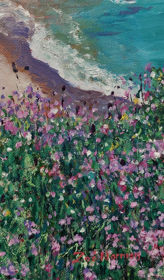 Flowers By The Sea