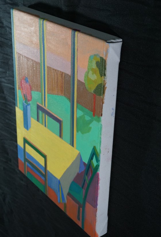 Interior with Yellow Table