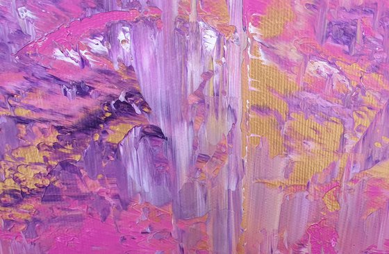 Purple rain - large abstract painting