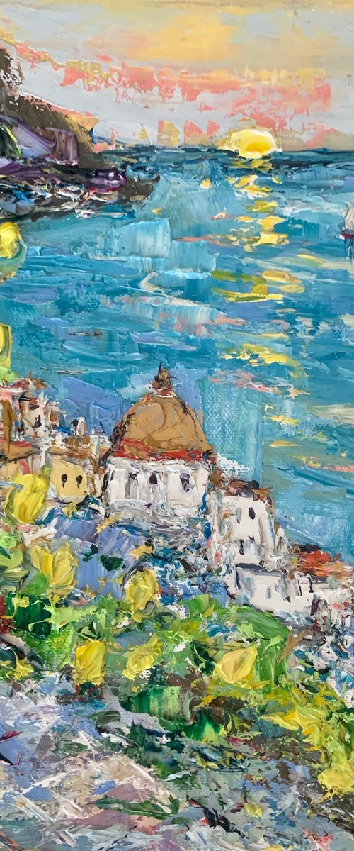 Amalfi landscape by Vilma Gataveckienė