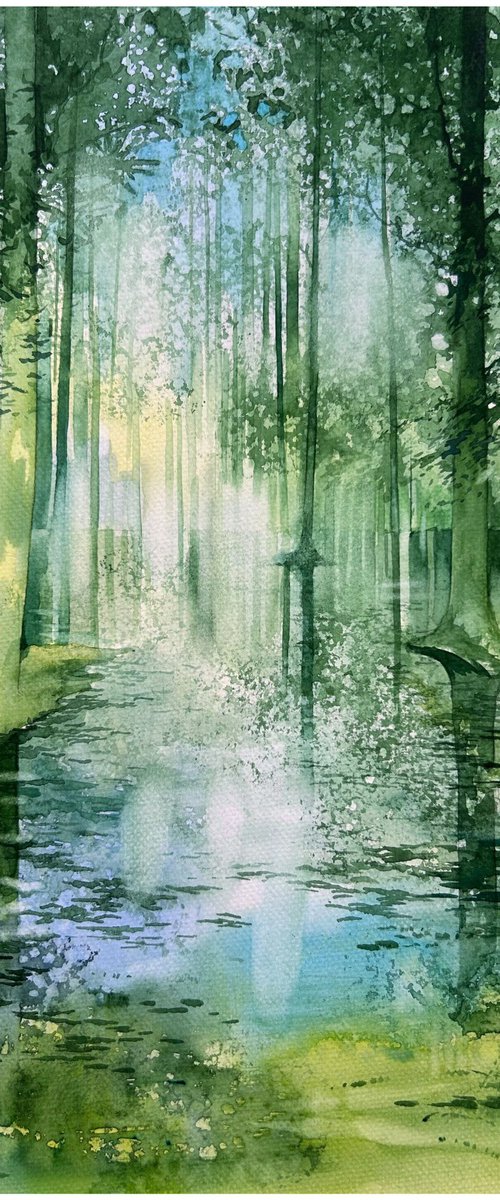 Forest Reflections by Nazar Grunyka