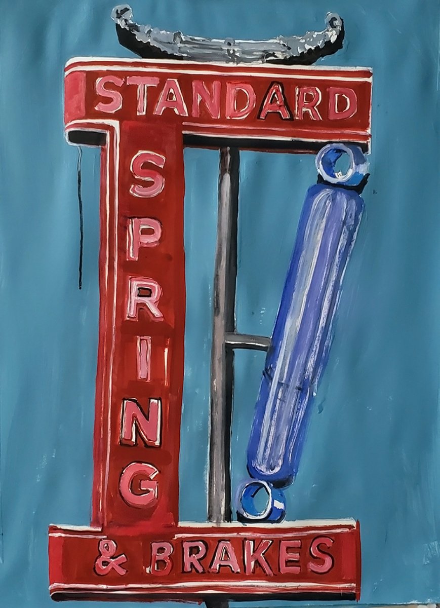 Urban And Pop Transport Drawing By Shelton Walsmith, 22 X 30", American Dream No.6, Original Artwork