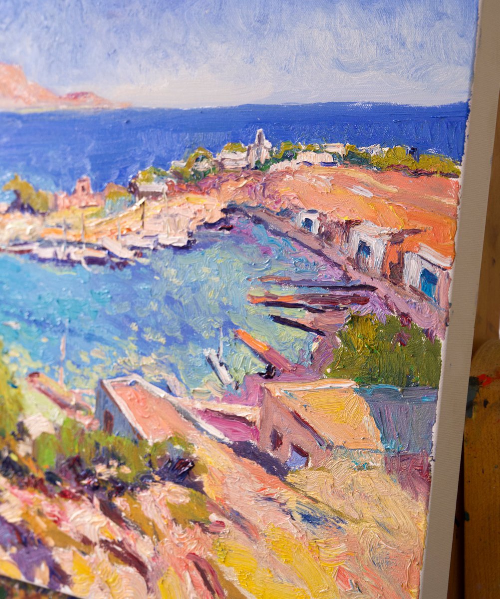 Mediterranean Sea from Greek Islands Painting by Suren Nersisyan