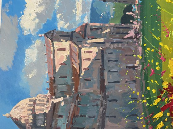 Tower of Pisa oil painting on canvas