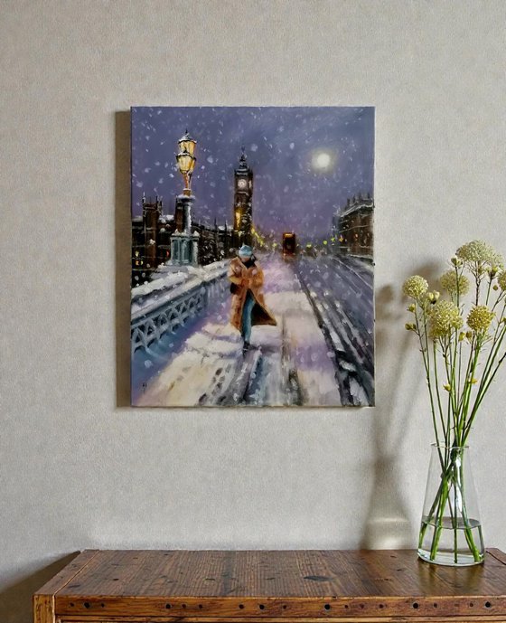 Snowing again in London