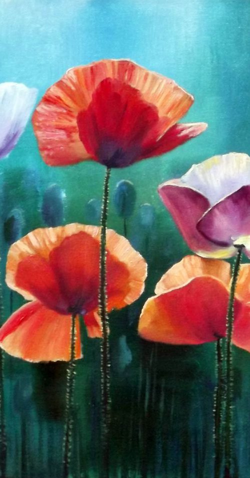 Poppies by Oleg Riabchuk