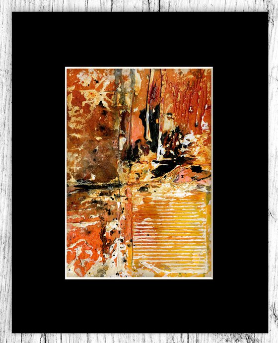 Connective Dance 11 - Textural Abstract Collage Painting by Kathy Morton Stanion