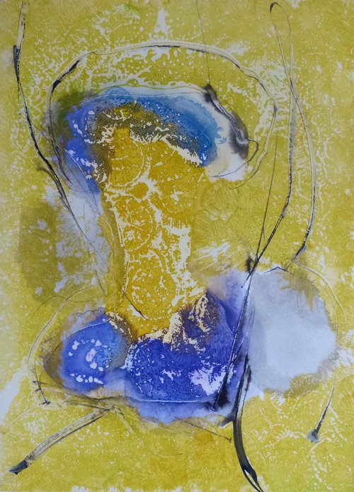 The Yellow Portrait, 29x41 cm - ESA6 by Frederic Belaubre