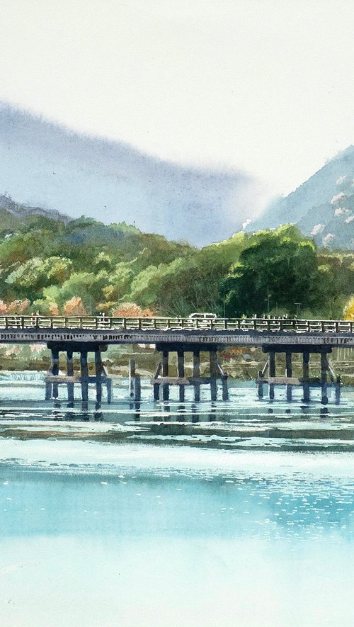 Togetsukyo Bridge in Arashiyama, Kyoto by Masato Watanabe