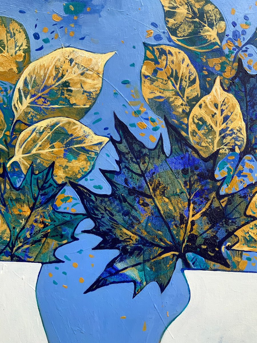 Elena Tomilova | Original Acrylic Painting | Anticipation Of Autumn | 60 X 60Cm | Artwork For Sale On Artfinder