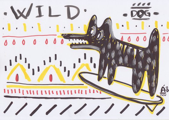 WILD DOG 21x30cm