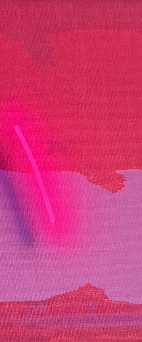 Flying Neon Line 3 by Mike Edwards