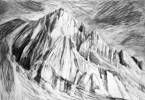Bristly Ridge, Glyder Fach by Elizabeth Anne Fox