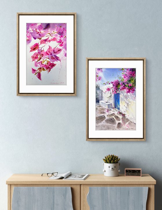 Spanish Bloom (Diptych)