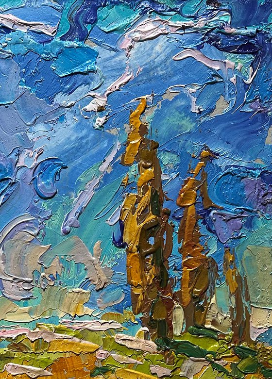 Geese in the autumn steppes