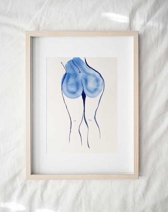 'Blue III', nude study