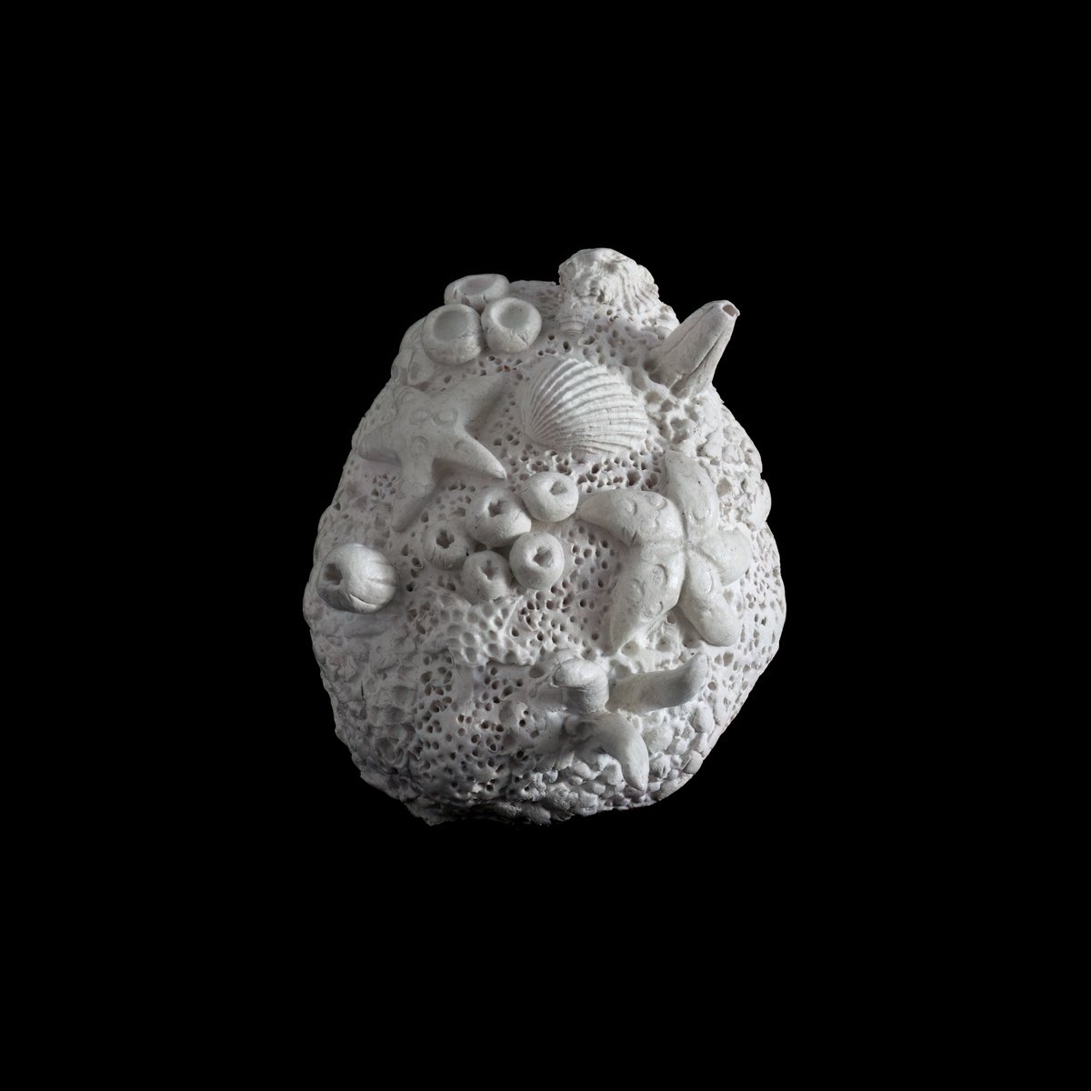 Animal Clay Sculpture By Paul Nash, 4 X 3", Seabed Coral, Original Artwork