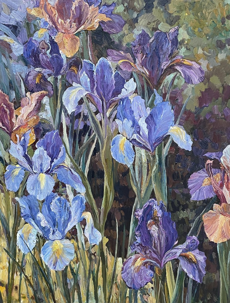 When The Irises Were Big By Nadezda Stupina, 35 X 46, Artwork For Sale On Artfinder