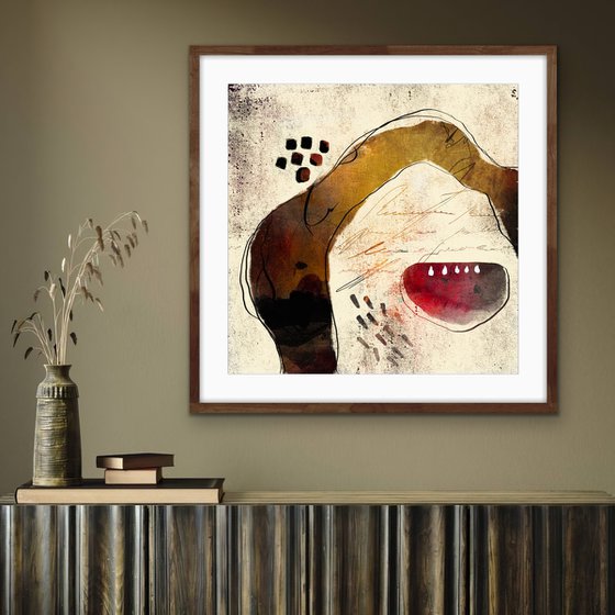 La pastèque - Abstract artwork - Limited edition of 1