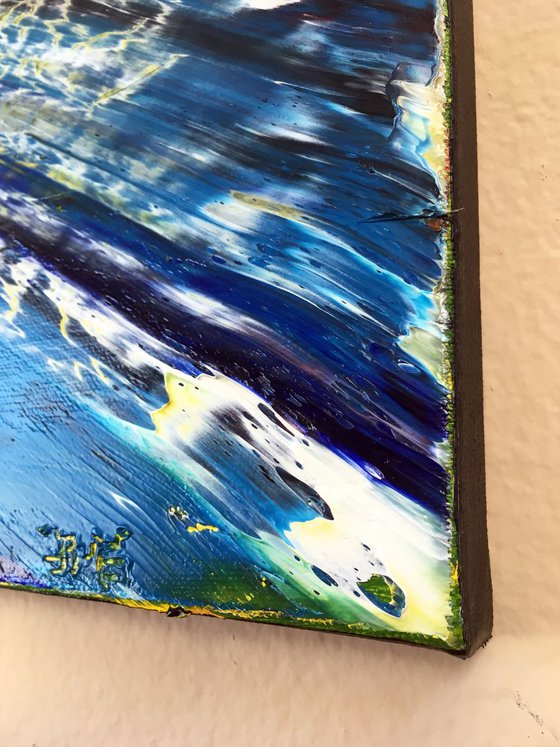 "Tiny Oils Series" - SAVE As A Series - Original Abstract PMS Oil Painting Series, Two 12 x 9 inch paintings