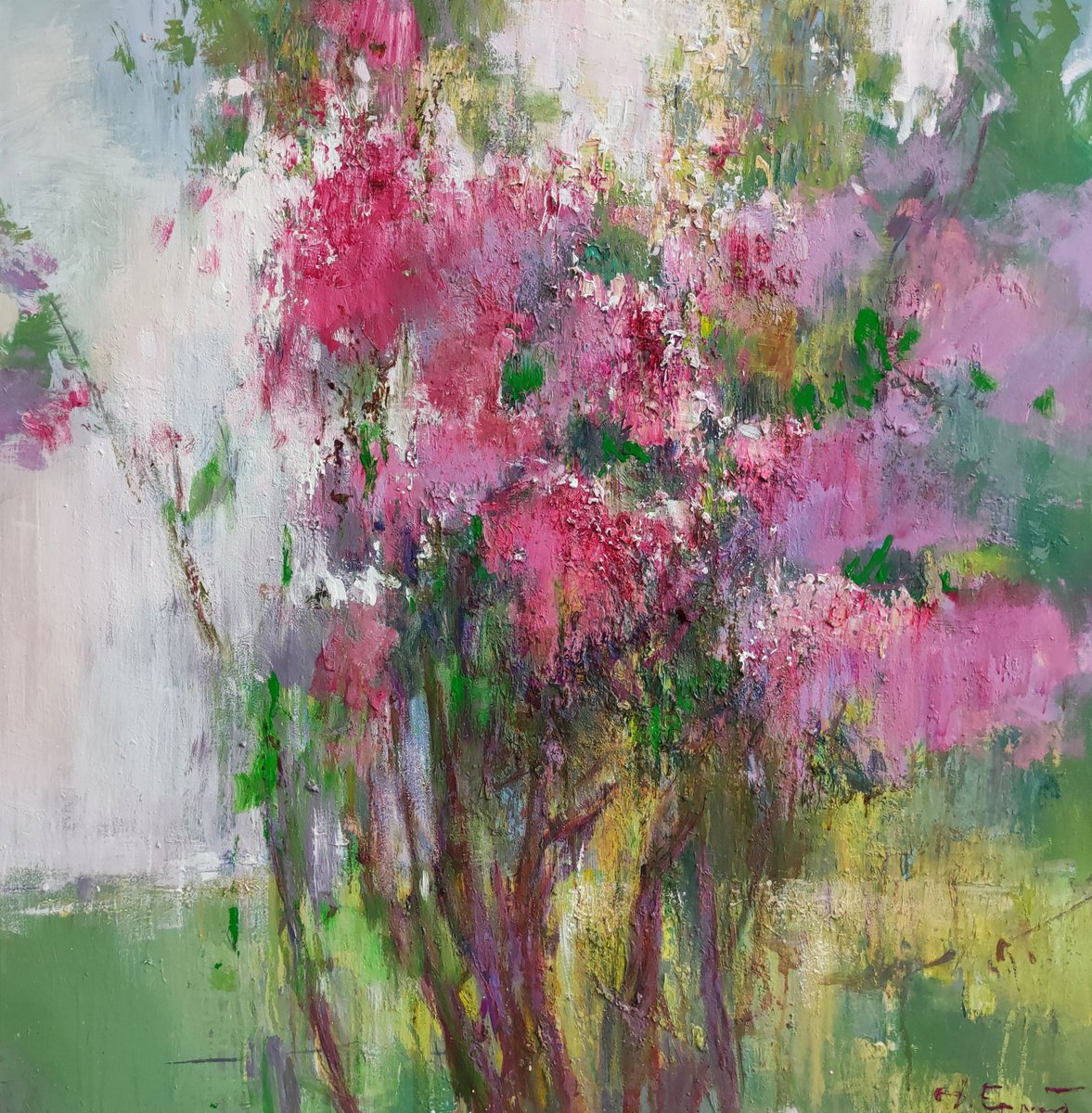 Lilac bush by Dmitrii Ermolov