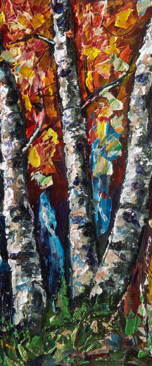 Fall Colors. (Palette Knife) by Lena Owens at OLena Art