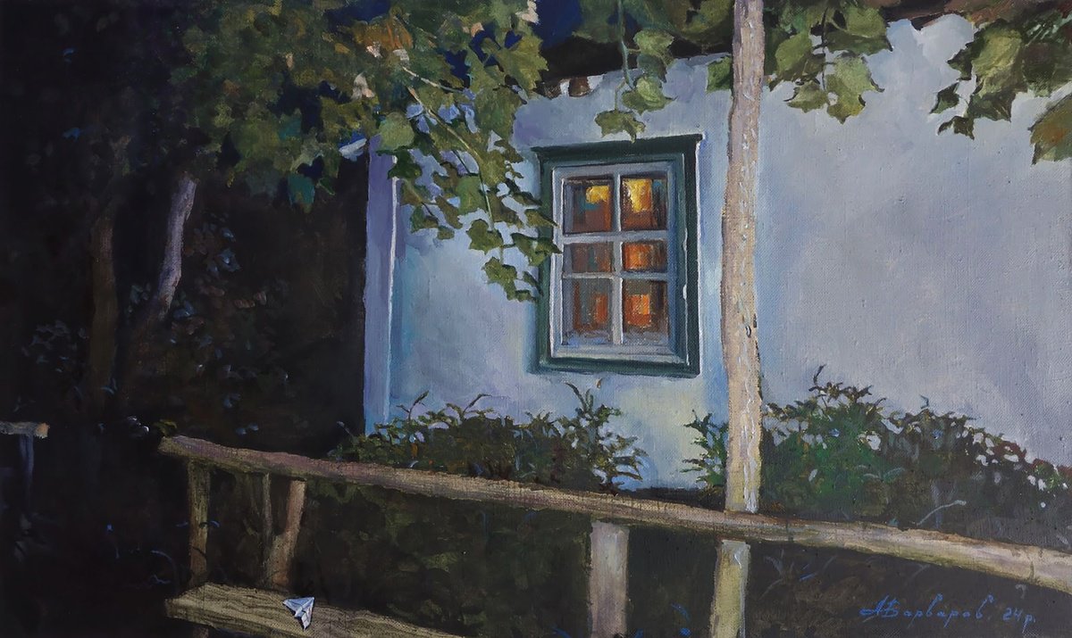 Photorealistic Oil Painting , Echo Of My Village By Anatolii Varvarov, 39 X 24, Artwork For Sale On Artfinder