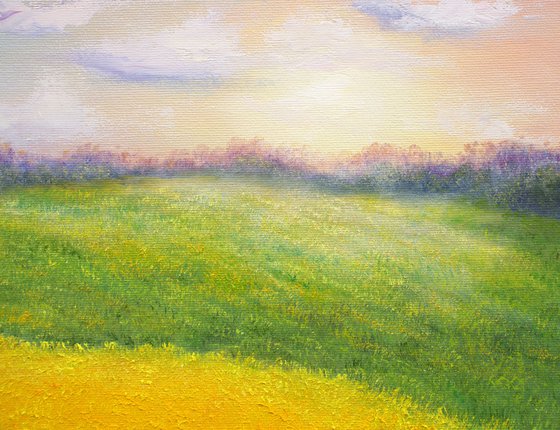Sunrise at the wheat field