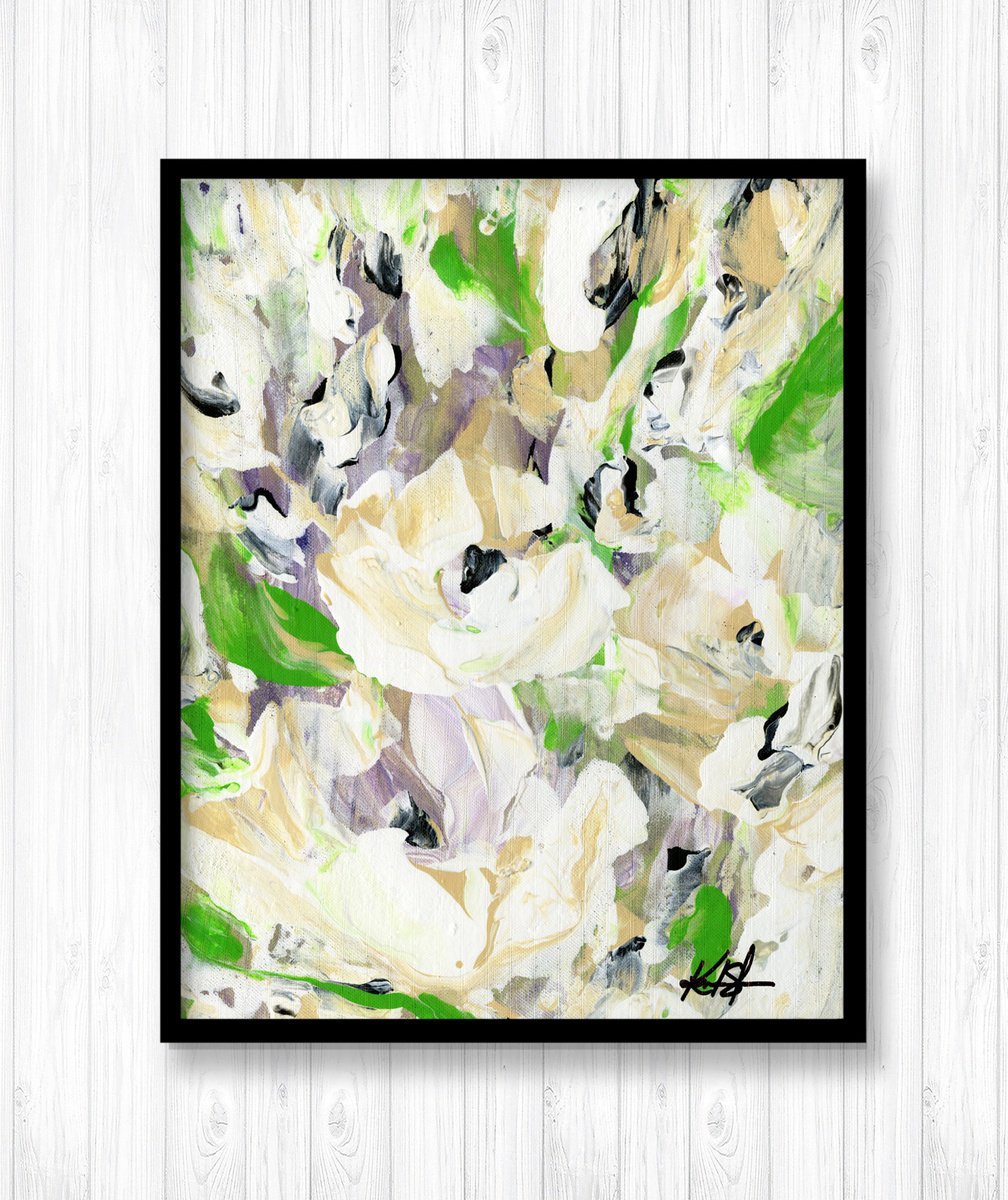 Tranquility Blooms 37 - Floral Painting by Kathy Morton Stanion by Kathy Morton Stanion