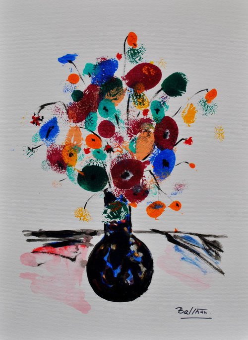Le petit vase cloisonné / 11,81 x 15,75 in.(30x40cm) / 2018 by Pierre-Yves Beltran