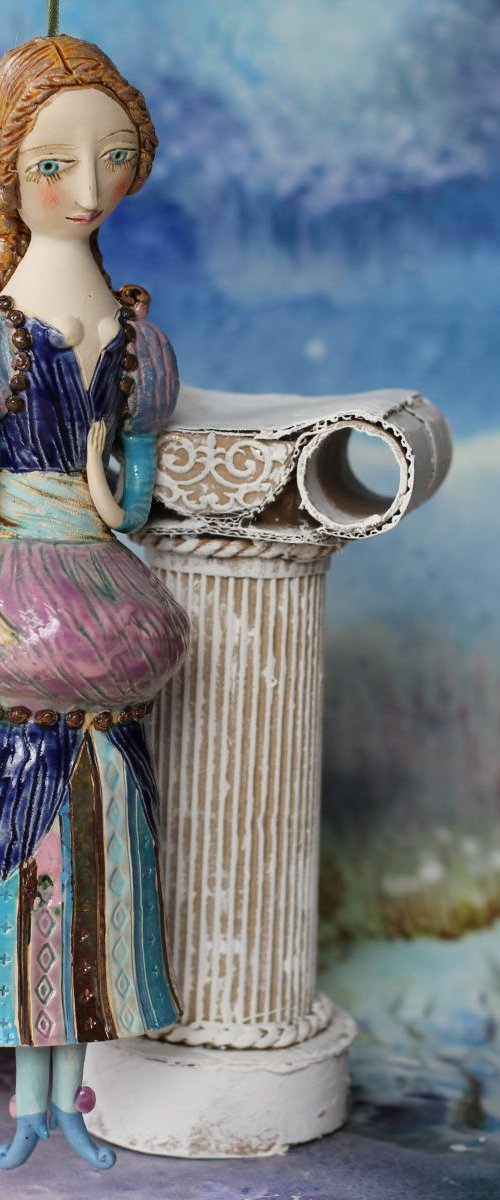 Helena. From Midsummer Night's Dream. Ceramic illustration project by Elya Yalonetski by Elya Yalonetski