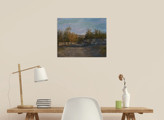 Landscape (40x50cm, oil painting, impressionistic)