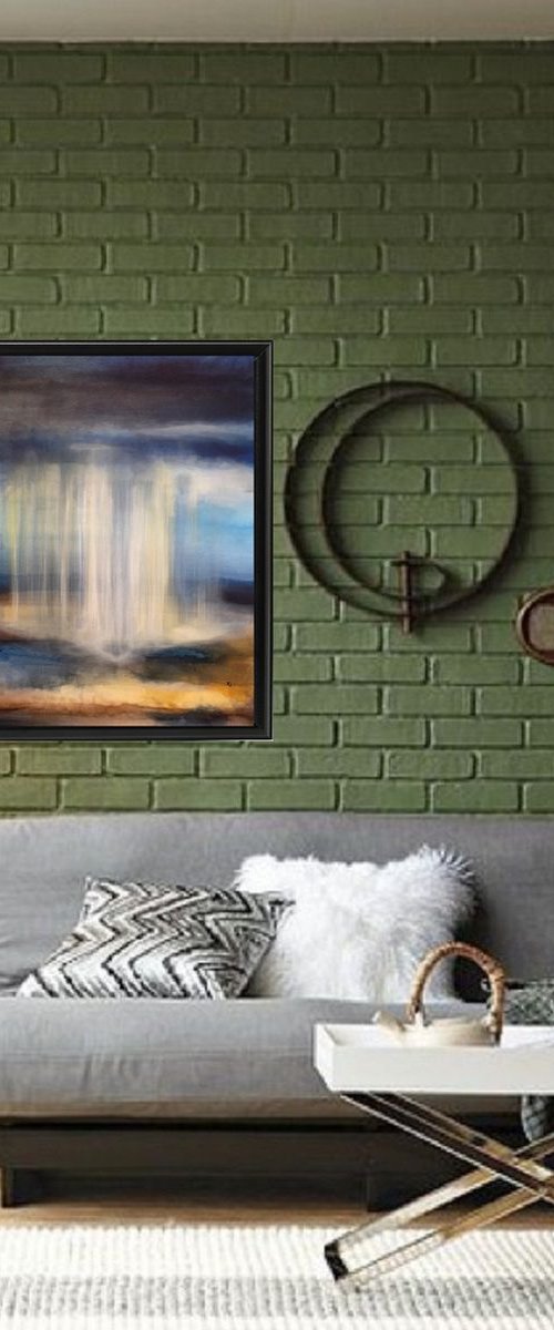 The valley 73 x 60 cm  ( 24' x 29') by Carlo Toma