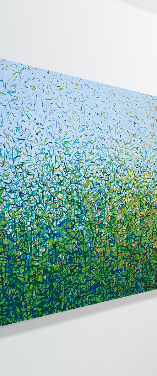Berowra Bush Dance 152 x 76cm acrylic on canvas by George Hall