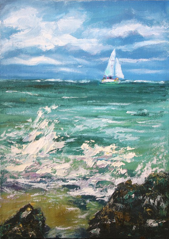 Walk on Sea I /  ORIGINAL PAINTING