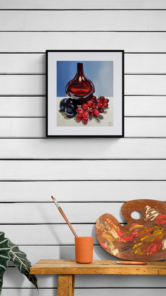 Still Life With Red Glass