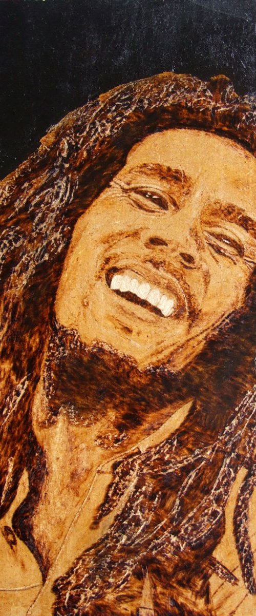Jamaican Lion (Bob Marley) by MILIS Pyrography