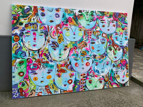 51''x35''( 130x90cm), Free Spirits 5