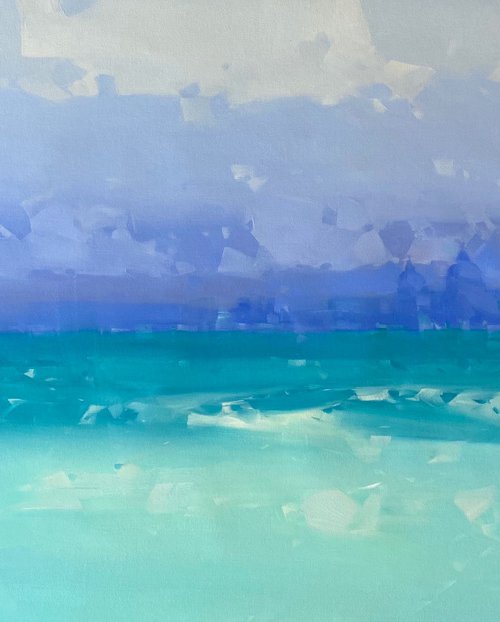 Emerald Breeze, Original oil painting, Handmade artwork, One of a kind by Vahe Yeremyan
