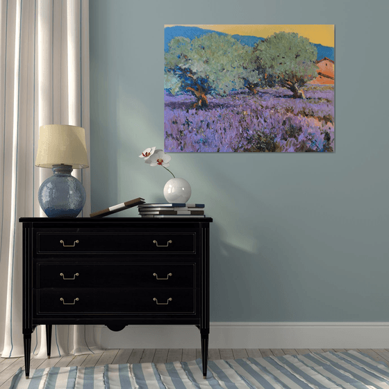 Lavender and Olive Trees