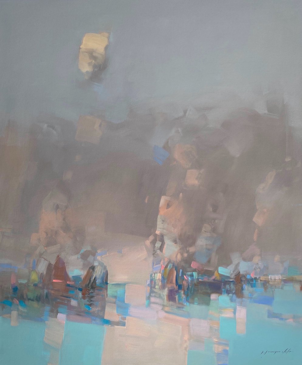 Harbor By Vahe Yeremyan, 37 X 45, Artwork For Sale On Artfinder