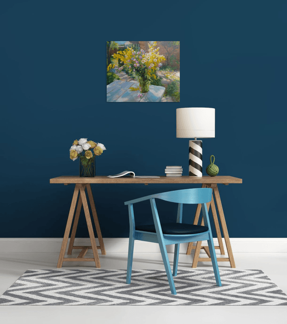 Wildflowers on a table