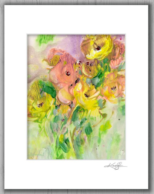Flower Joy 8 - Floral Abstract Painting by Kathy Morton Stanion by Kathy Morton Stanion