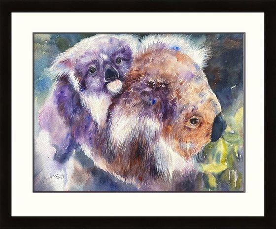 Koala and baby